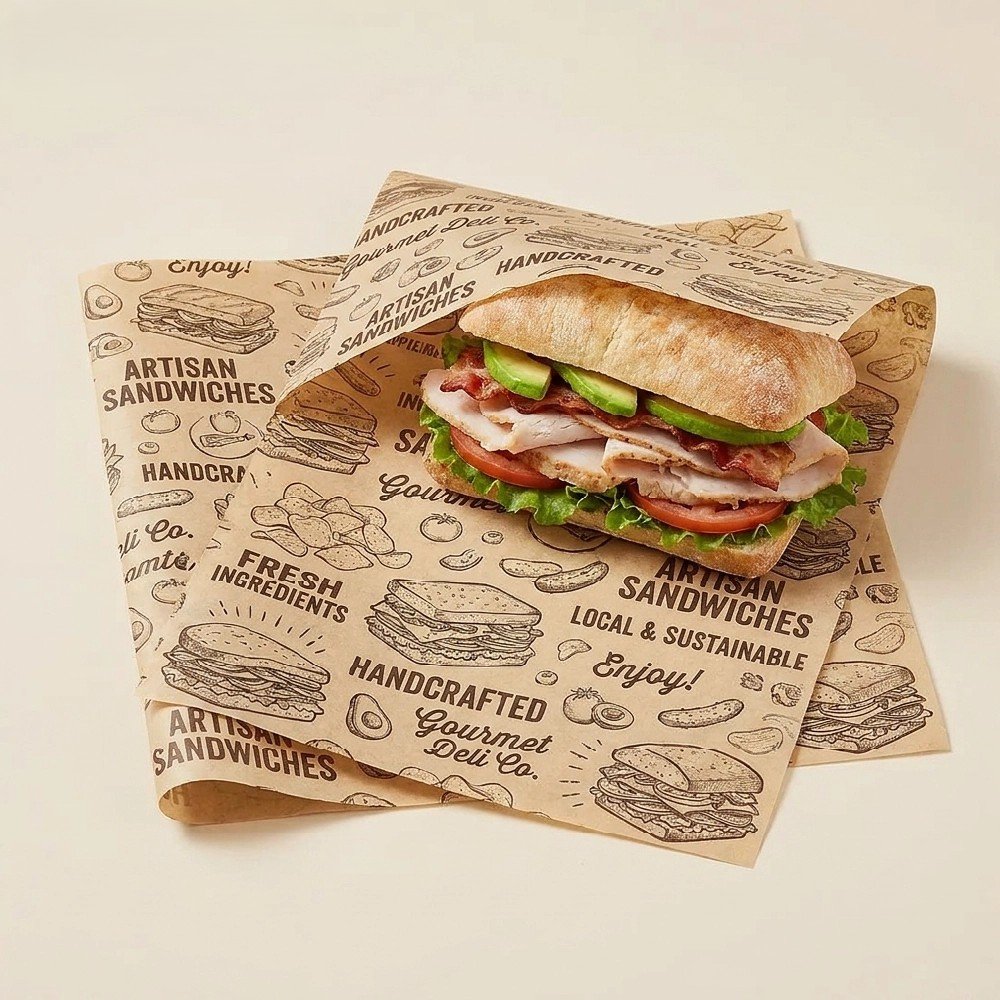 Greaseproof sandwich papers