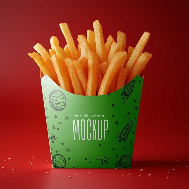 French fries pouches