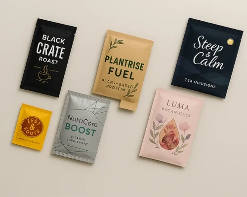 Individually printed outer sachets