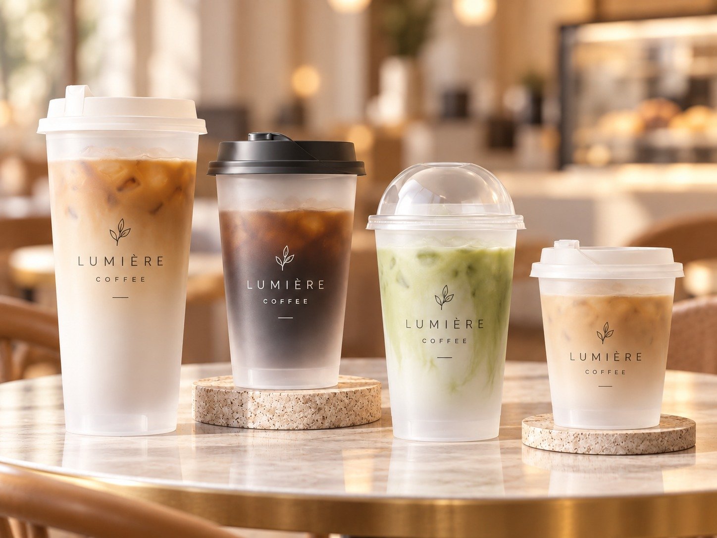 Frosted cups